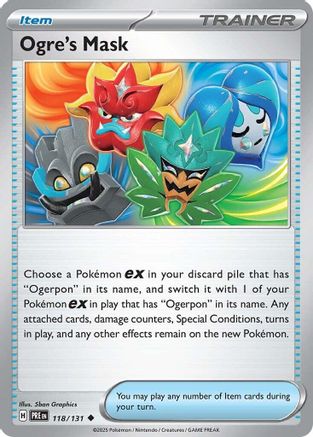 Ogre's Mask (118/131) [Scarlet & Violet: Prismatic Evolutions] - Pokémon - Card Brawlers | Quebec | Canada |