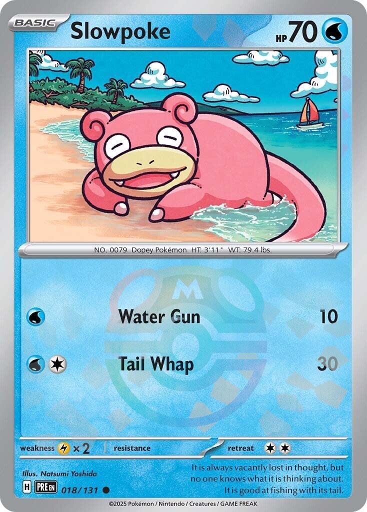 Slowpoke (018/131) (Master Ball Pattern) [Scarlet & Violet: Prismatic Evolutions] - Pokémon - Card Brawlers | Quebec | Canada |