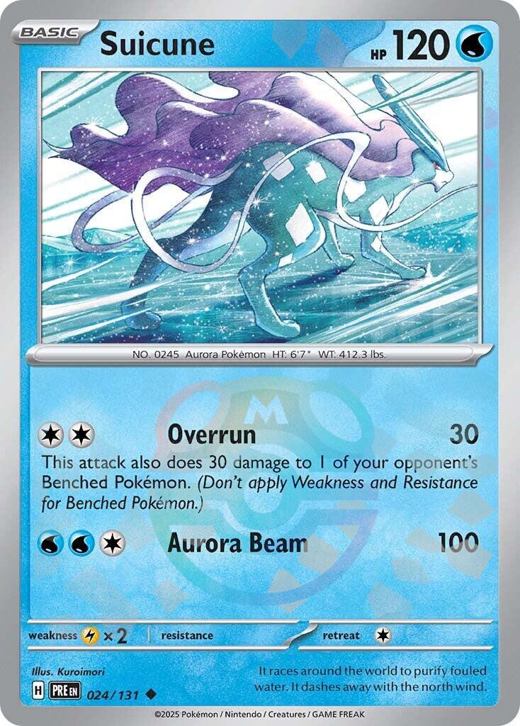 Suicune (024/131) (Master Ball Pattern) [Scarlet & Violet: Prismatic Evolutions] - Pokémon - Card Brawlers | Quebec | Canada |