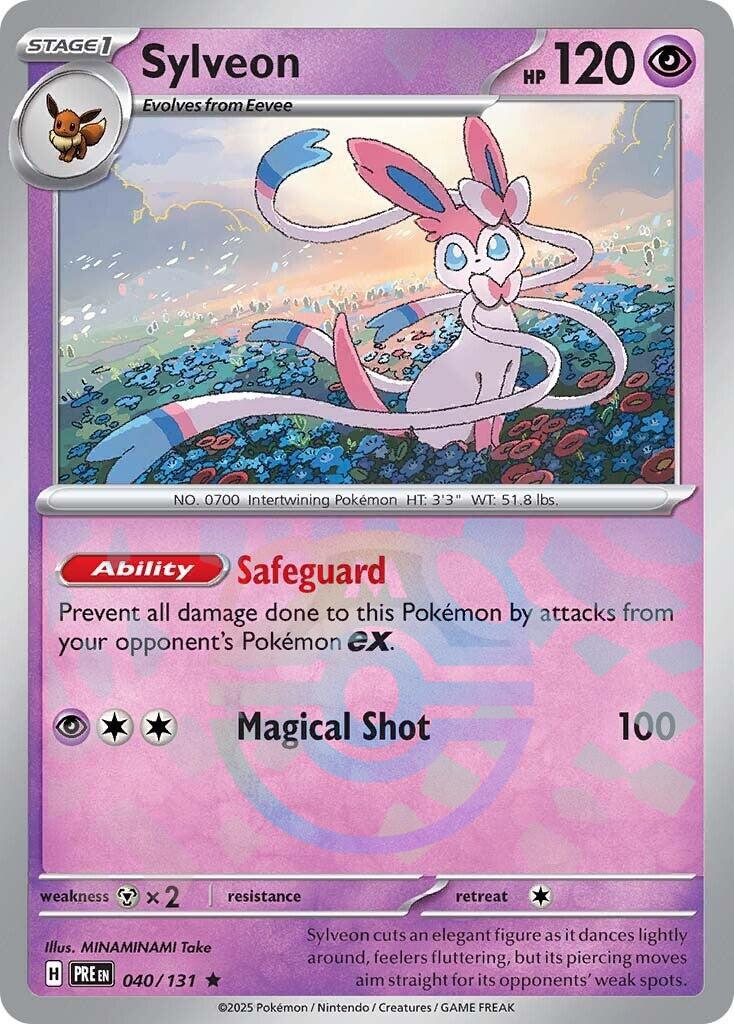 Sylveon (040/131) (Master Ball Pattern) [Scarlet & Violet: Prismatic Evolutions] - Pokémon - Card Brawlers | Quebec | Canada |