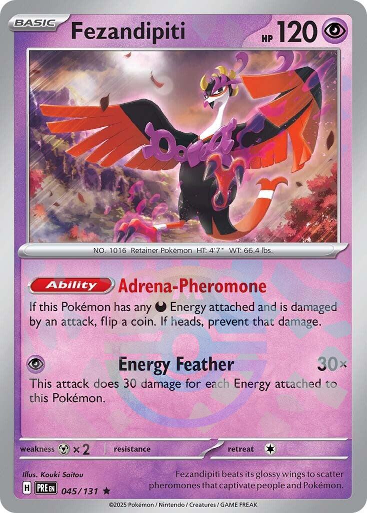 Fezandipiti (045/131) (Master Ball Pattern) [Scarlet & Violet: Prismatic Evolutions] - Pokémon - Card Brawlers | Quebec | Canada |