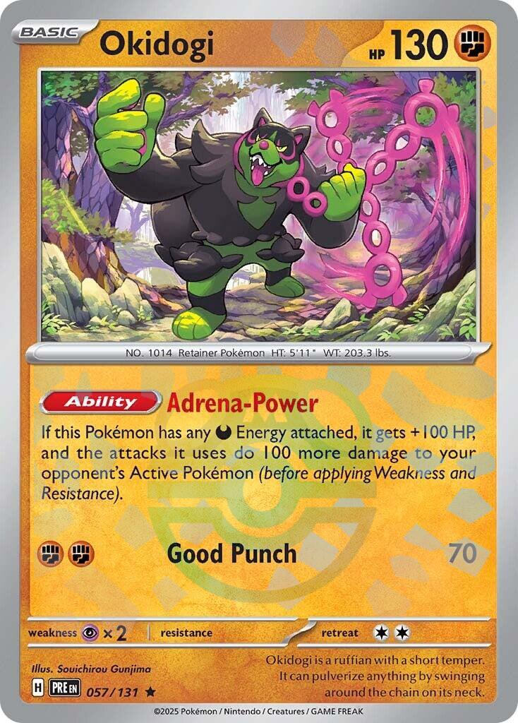 Okidogi (057/131) (Master Ball Pattern) [Scarlet & Violet: Prismatic Evolutions] - Pokémon - Card Brawlers | Quebec | Canada |