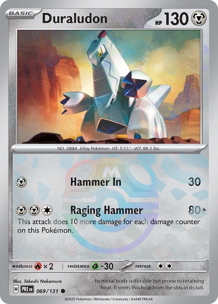Duraludon (069/131) (Master Ball Pattern) [Scarlet & Violet: Prismatic Evolutions] - Pokémon - Card Brawlers | Quebec | Canada |