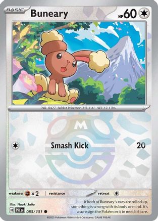 Buneary (083/131) (Master Ball Pattern) [Scarlet & Violet: Prismatic Evolutions] - Pokémon - Card Brawlers | Quebec | Canada |