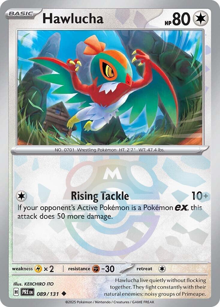 Hawlucha (089/131) (Master Ball Pattern) [Scarlet & Violet: Prismatic Evolutions] - Pokémon - Card Brawlers | Quebec | Canada |