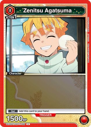 Zenitsu Agatsuma (068) (Box Topper Foil) (UE05BT/KMY-1-068) - UE05BT Demon Slayer Kimetsu no Yaiba Foil - UE05BT: Demon Slayer: Kimetsu no Yaiba - Card Brawlers | Quebec | Canada |