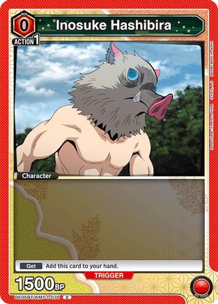 Inosuke Hashibira (076) (Box Topper Foil) (UE05BT/KMY-1-076) - UE05BT Demon Slayer Kimetsu no Yaiba Foil - UE05BT: Demon Slayer: Kimetsu no Yaiba - Card Brawlers | Quebec | Canada |