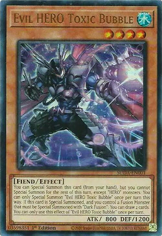 Evil HERO Toxic Bubble [SUDA-EN001] Ultra Rare - Yu-Gi-Oh! - Card Brawlers | Quebec | Canada |