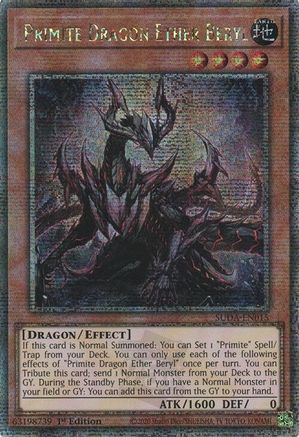 Primite Dragon Ether Beryl (Quarter Century Secret Rare) [SUDA-EN015] Quarter Century Secret Rare - Yu-Gi-Oh! - Card Brawlers | Quebec | Canada |