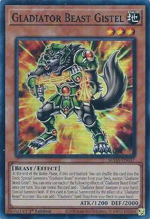 Gladiator Beast Gistel [SUDA-EN017] Super Rare - Yu-Gi-Oh! - Card Brawlers | Quebec | Canada |