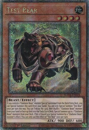 Test Bear (Quarter Century Secret Rare) [SUDA-EN018] Quarter Century Secret Rare - Yu-Gi-Oh! - Card Brawlers | Quebec | Canada |