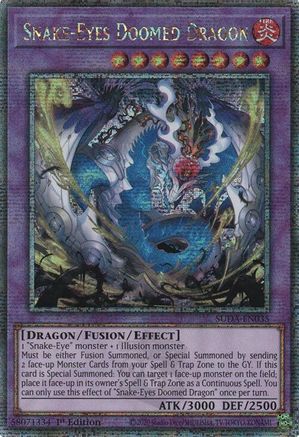 Snake-Eyes Doomed Dragon (Quarter Century Secret Rare) [SUDA-EN035] Quarter Century Secret Rare - Yu-Gi-Oh! - Card Brawlers | Quebec | Canada |