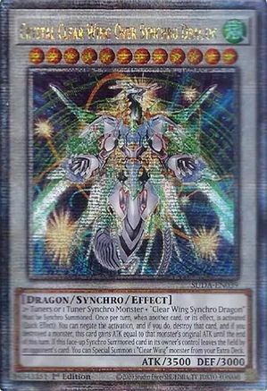 Crystal Clear Wing Over Synchro Dragon (Quarter Century Secret Rare) [SUDA-EN039] Quarter Century Secret Rare - Yu-Gi-Oh! - Card Brawlers | Quebec | Canada |