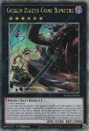 Goblin Bikers Gone Bonkers (Quarter Century Secret Rare) [SUDA-EN044] Quarter Century Secret Rare - Yu-Gi-Oh! - Card Brawlers | Quebec | Canada |