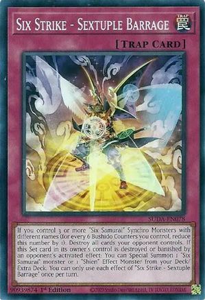 Six Strike - Sextuple Barrage [SUDA-EN078] Common - Yu-Gi-Oh! - Card Brawlers | Quebec | Canada |