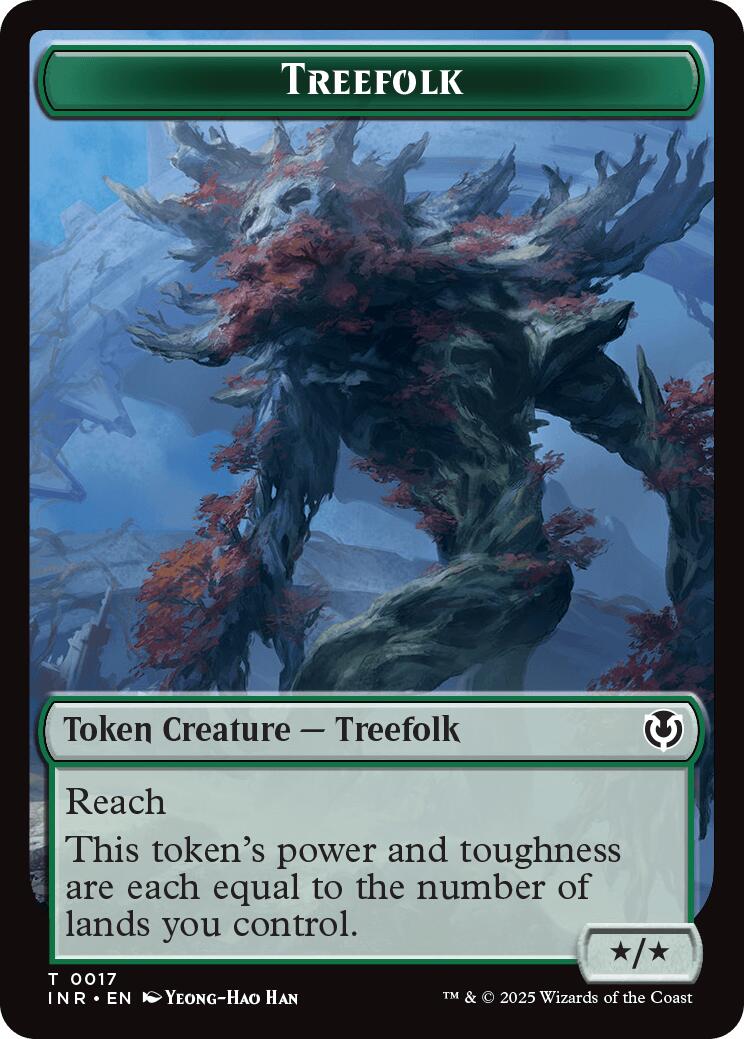 Treefolk // Emblem - Wrenn and Seven Double-Sided Token [Innistrad Remastered Tokens] - Magic: The Gathering - Card Brawlers | Quebec | Canada |