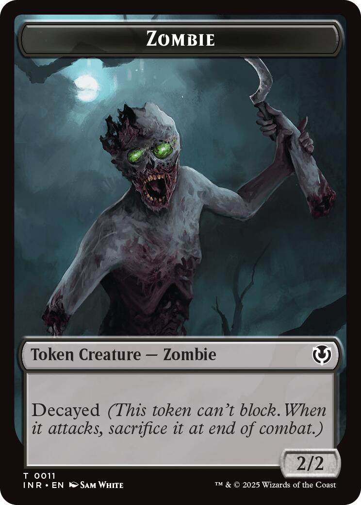 Zombie (0011) // Zombie (0012) Double-Sided Token [Innistrad Remastered Tokens] - Magic: The Gathering - Card Brawlers | Quebec | Canada |