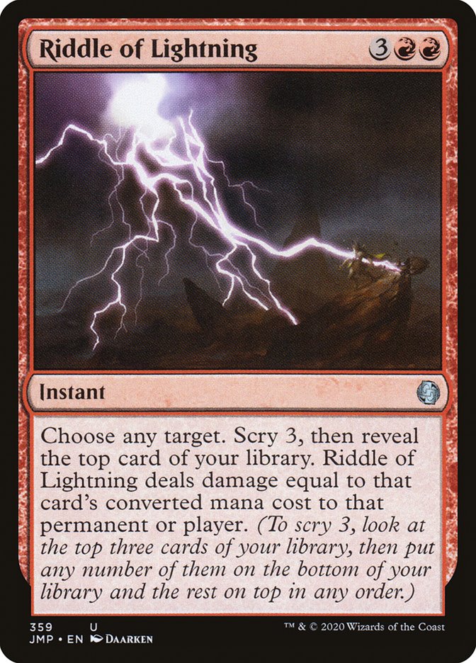 Riddle of Lightning [Jumpstart] - Magic: The Gathering - Card Brawlers | Quebec | Canada |