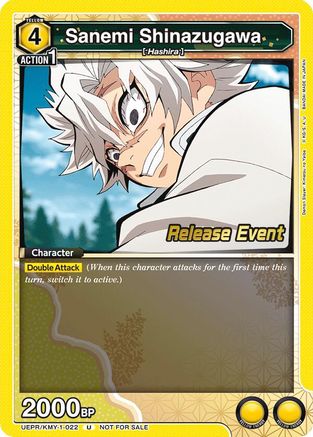 Sanemi Shinazugawa (022) (UEPR/KMY-1-022) - UE05BT Demon Slayer Kimetsu no Yaiba Release Event Cards - UE05BT: Demon Slayer: Kimetsu no Yaiba Release Event Cards - Card Brawlers | Quebec | Canada |