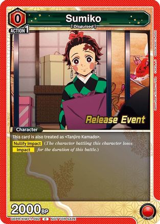 Sumiko (UEPR/KMY-1-092) - UE05BT Demon Slayer Kimetsu no Yaiba Release Event Cards - UE05BT: Demon Slayer: Kimetsu no Yaiba Release Event Cards - Card Brawlers | Quebec | Canada |