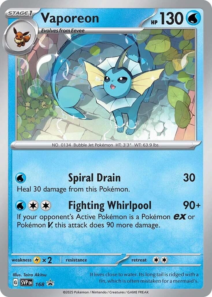 Vaporeon (SVP168) [Scarlet & Violet: Black Star Promos] - Pokémon - Card Brawlers | Quebec | Canada |