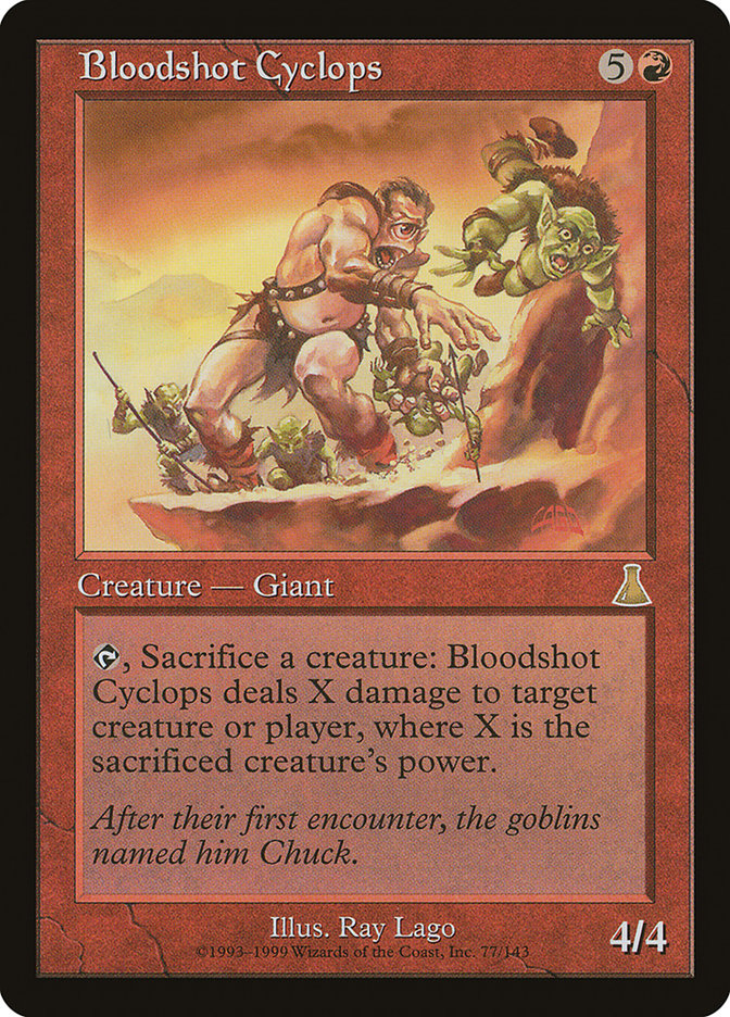 Bloodshot Cyclops [Urza's Destiny] - Magic: The Gathering - Card Brawlers | Quebec | Canada |