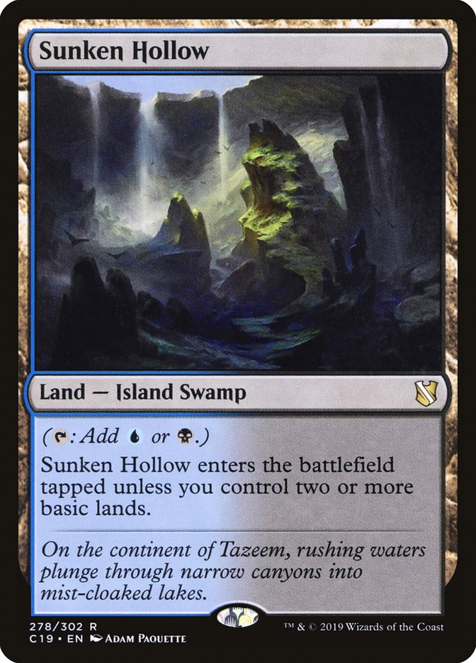 Sunken Hollow [Commander 2019] - Magic: The Gathering - Card Brawlers | Quebec | Canada |