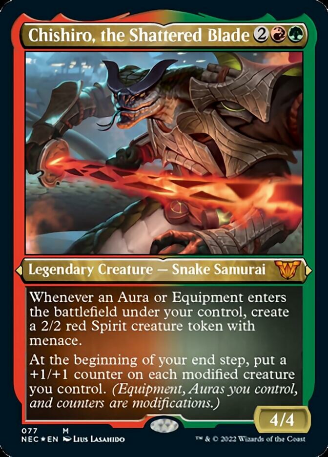 Chishiro, the Shattered Blade (Showcase Display Commander) [Kamigawa: Neon Dynasty Commander] - Magic: The Gathering - Card Brawlers | Quebec | Canada |