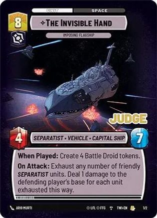 The Invisible Hand - Imposing Flagship (1/2) (1/2) [Judge Promos] - Fantasy Flight Games - Card Brawlers | Quebec | Canada |