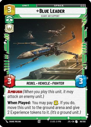 Blue Leader - Scarif Air Support (096/262) (096/257) [Jump to Lightspeed] - Fantasy Flight Games - Card Brawlers | Quebec | Canada |