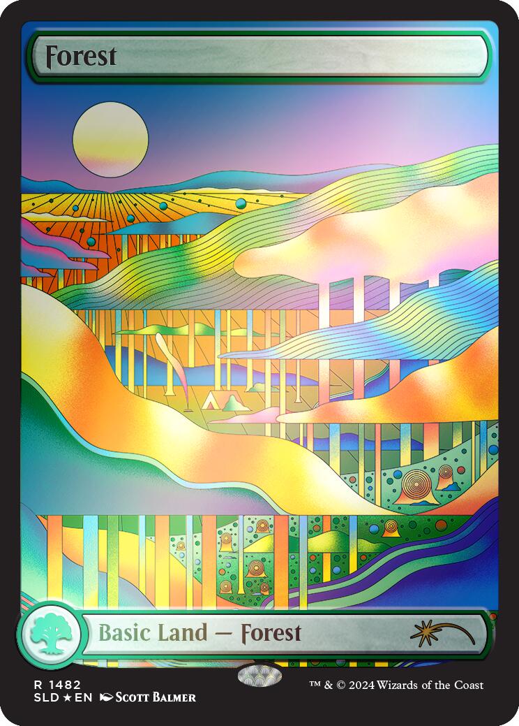 Forest (1482) (Rainbow Foil) [Secret Lair Drop Series] - Magic: The Gathering - Card Brawlers | Quebec | Canada |