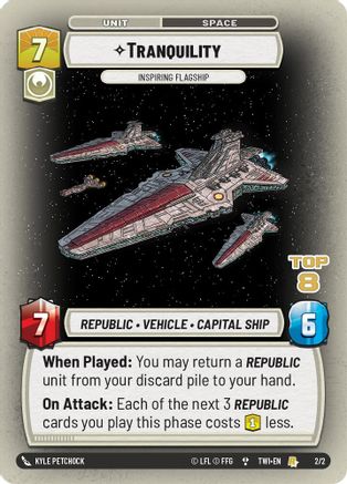 Tranquility - Inspiring Flagship (2/2) (Top 8) (2/2) [Store Showdown Promos] - Fantasy Flight Games - Card Brawlers | Quebec | Canada |