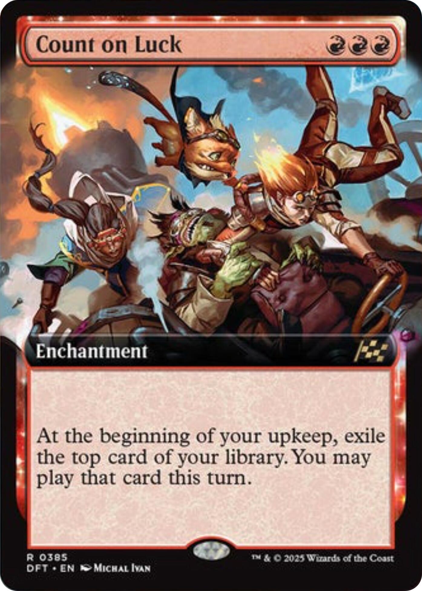 Count on Luck (Extended Art) [Aetherdrift] - Magic: The Gathering - Card Brawlers | Quebec | Canada |