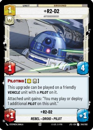 R2-D2 - Artooooooooo! (245/262) (245/257) [Jump to Lightspeed] - Fantasy Flight Games - Card Brawlers | Quebec | Canada |