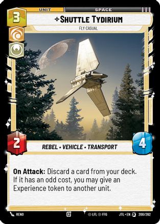 Shuttle Tydirium - Fly Casual (200/262) (200/257) [Jump to Lightspeed] - Fantasy Flight Games - Card Brawlers | Quebec | Canada |