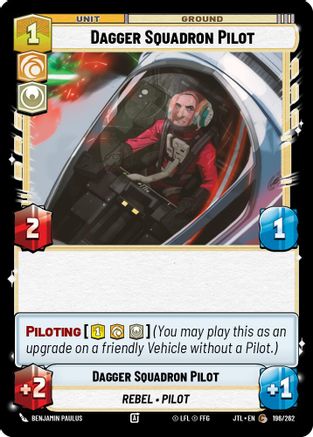 Dagger Squadron Pilot (196/262) (196/257) [Jump to Lightspeed] - Fantasy Flight Games - Card Brawlers | Quebec | Canada |