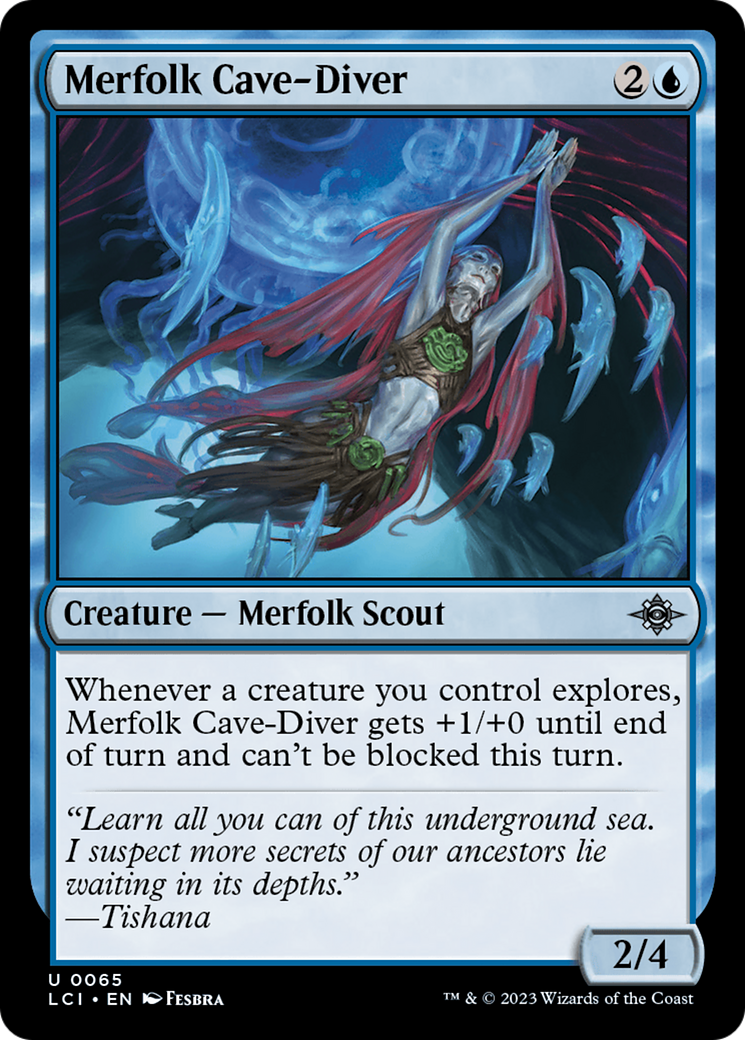 Merfolk Cave-Diver [The Lost Caverns of Ixalan] - Magic: The Gathering - Card Brawlers | Quebec | Canada |