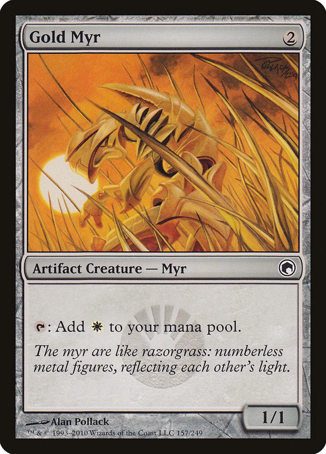 Gold Myr [Scars of Mirrodin] - Magic: The Gathering - Card Brawlers | Quebec | Canada |