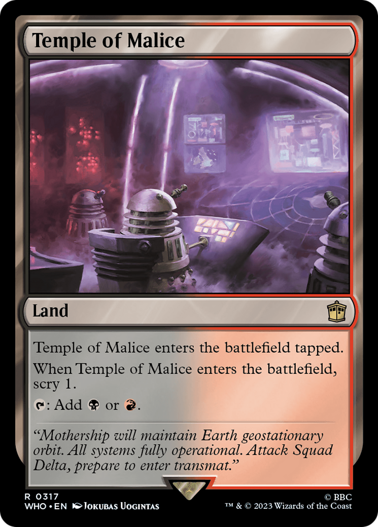 Temple of Malice [Doctor Who] - Magic: The Gathering - Card Brawlers | Quebec | Canada |