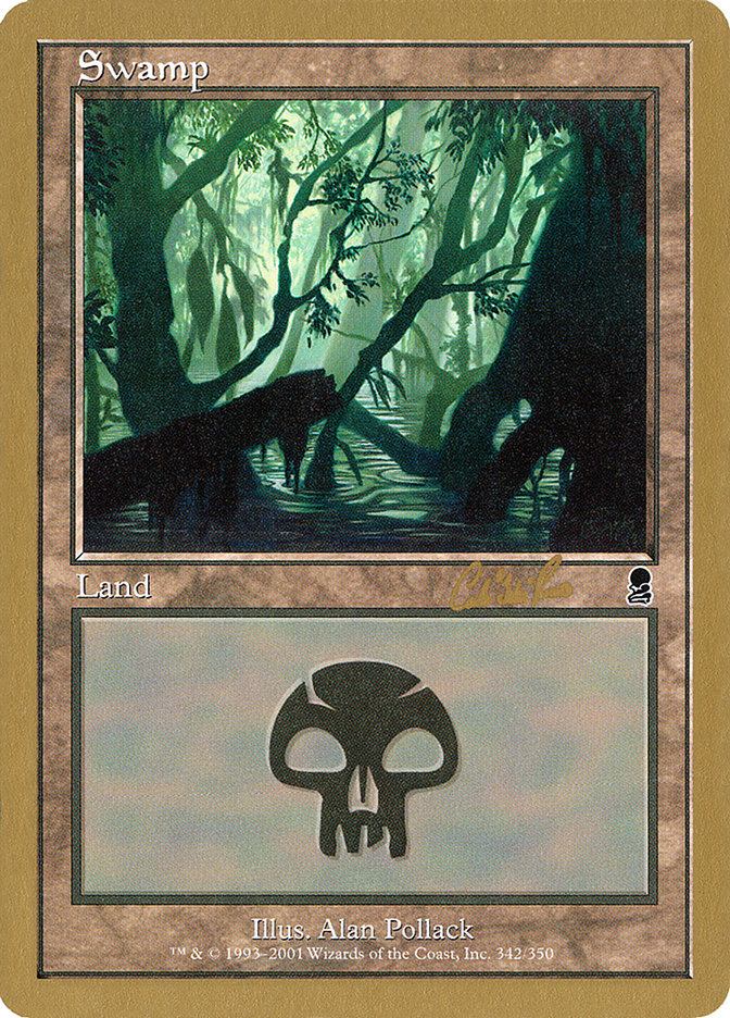 Swamp (cr342) (Carlos Romao) [World Championship Decks 2002] - Magic: The Gathering - Card Brawlers | Quebec | Canada |