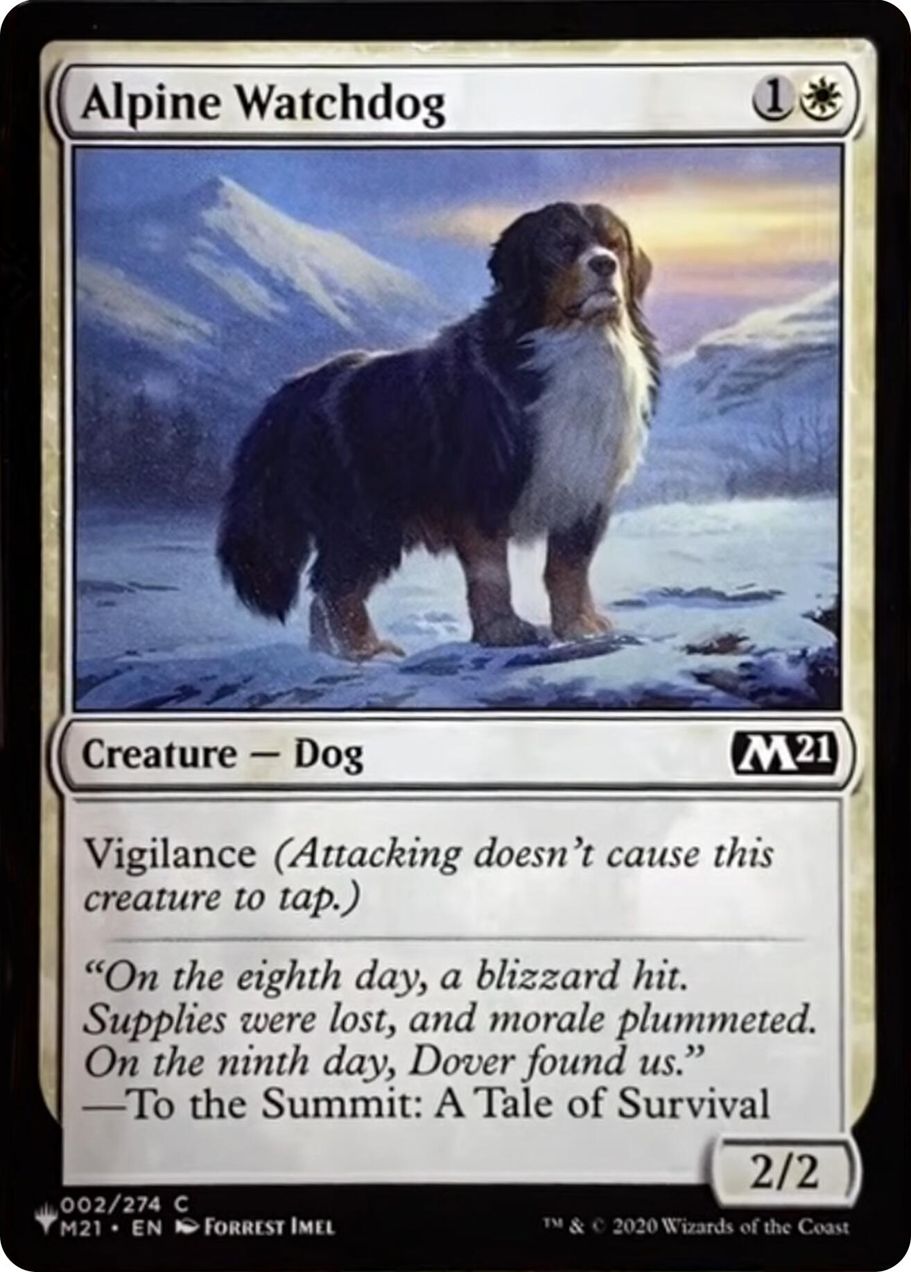 Alpine Watchdog [The List] - Magic: The Gathering - Card Brawlers | Quebec | Canada |