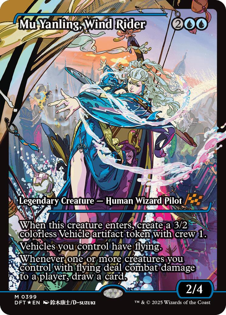 Mu Yanling, Wind Rider (Showcase) (Japanese) [Aetherdrift] - Magic: The Gathering - Card Brawlers | Quebec | Canada |