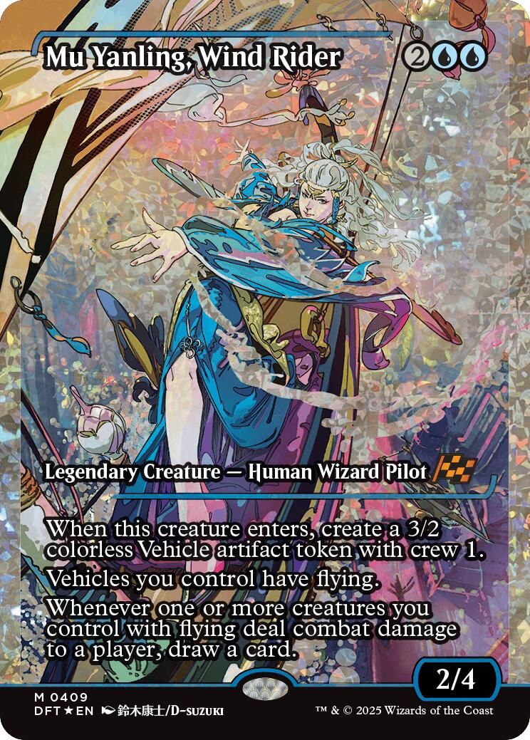 Mu Yanling, Wind Rider (Showcase Fracture Foil) (Japanese) [Aetherdrift] - Magic: The Gathering - Card Brawlers | Quebec | Canada |