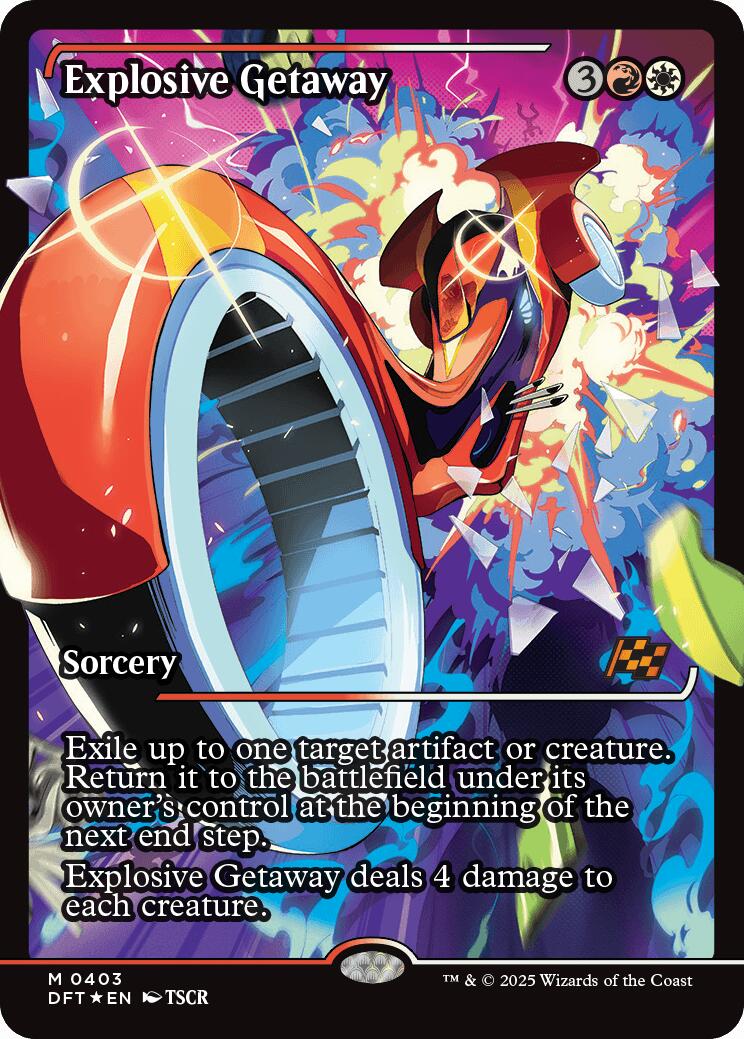 Explosive Getaway (Showcase) (Japanese) [Aetherdrift] - Magic: The Gathering - Card Brawlers | Quebec | Canada |