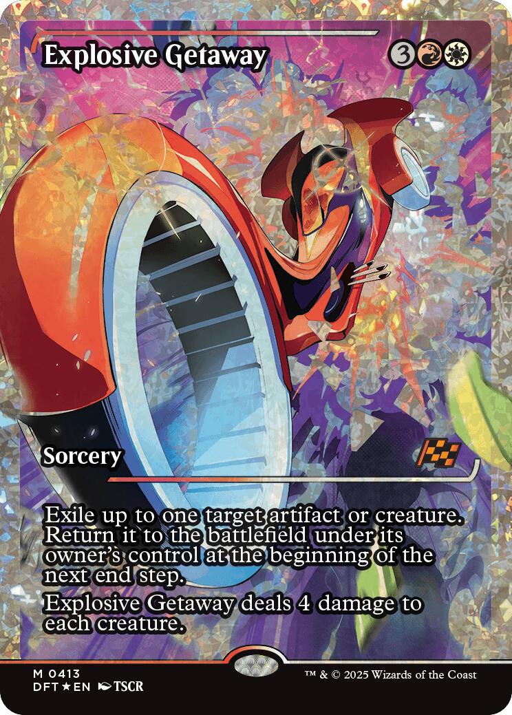 Explosive Getaway (Showcase Fracture Foil) (Japanese) [Aetherdrift] - Magic: The Gathering - Card Brawlers | Quebec | Canada |