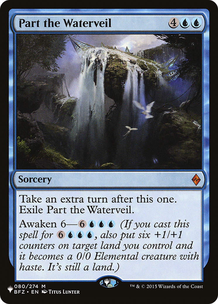 Part the Waterveil [The List] - Magic: The Gathering - Card Brawlers | Quebec | Canada |
