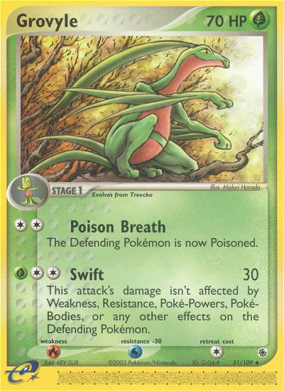 Grovyle (31/109) [EX: Ruby & Sapphire] - Pokémon - Card Brawlers | Quebec | Canada |