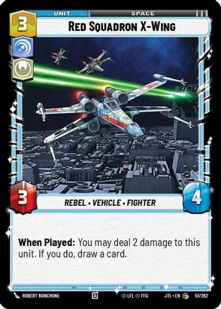 Red Squadron X-Wing (051/262) (051/257) [Jump to Lightspeed] - Fantasy Flight Games - Card Brawlers | Quebec | Canada |
