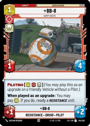 BB-8 - Happy Beeps (145/262) (145/257) [Jump to Lightspeed] - Fantasy Flight Games - Card Brawlers | Quebec | Canada |