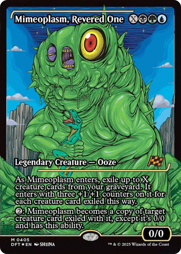 Mimeoplasm, Revered One (Showcase) (Japanese) [Aetherdrift] - Magic: The Gathering - Card Brawlers | Quebec | Canada |